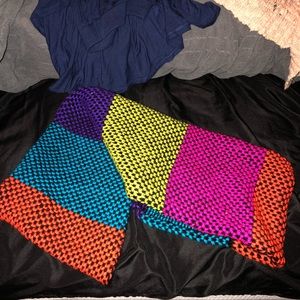 Multi color infinity scarf